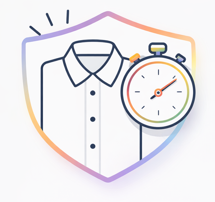 Visual showing getting dressed faster