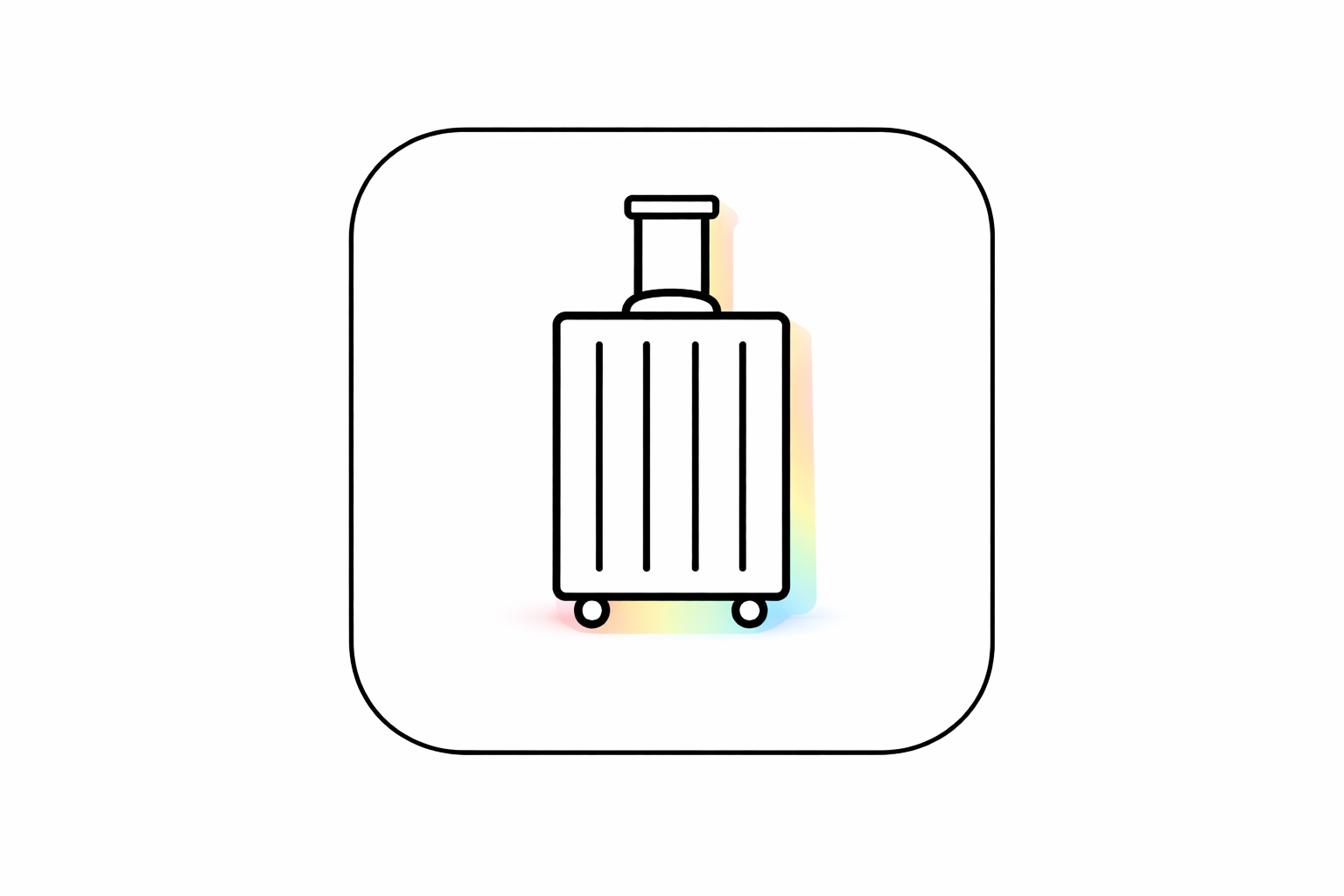 Trips and packing icon